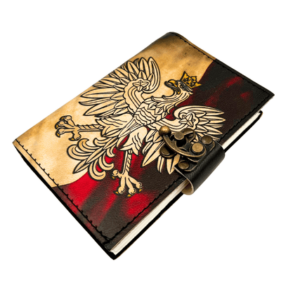 Leder-Notizbuch Polnischer Adler Patriotisch mit Gravur