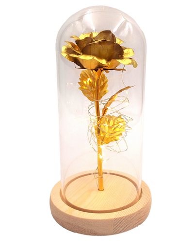 LED-Nachtlampe Rose mit personalisierbarer Gravur, romantisches Geschenk, Höhe 21,5 cm, sanftes Licht, ideale Dekoration fürs Schlafzimmer  