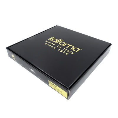 Exklusive Metall-Schachfiguren Italfama 28x28 cm mit personalisierbarer Gravur, braun-schachbrettmuster, Figuren gold-silbrig