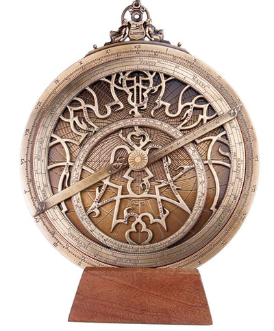 Großes europäisches Astrolabium H35 mit Gravur
