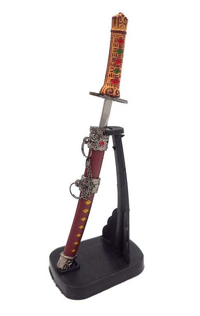 Katana - Brieföffner SW-199 mit der Möglichkeit einer personalisierten Gravur, ideal als Geschenk, Höhe 18 cm, dekorative Scheide im Set