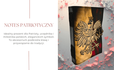 Leder-Notizbuch Polnischer Adler Patriotisch mit Gravur