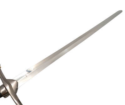 Stahlschwert eines Ritters in Scheide, 105 cm – elegante Replik aus Edelstahl mit Gravurmöglichkeit