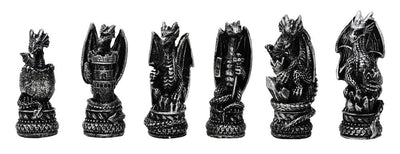 Fantasy-Drachen-Schach mit personalisierbarer Gravur