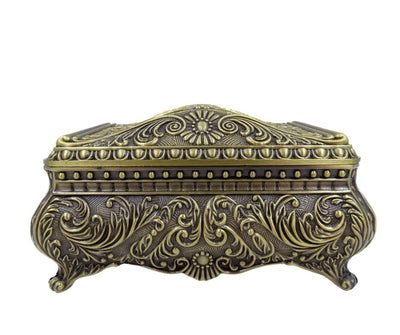 Elegante dekorative Metallschatulle mit Gravur