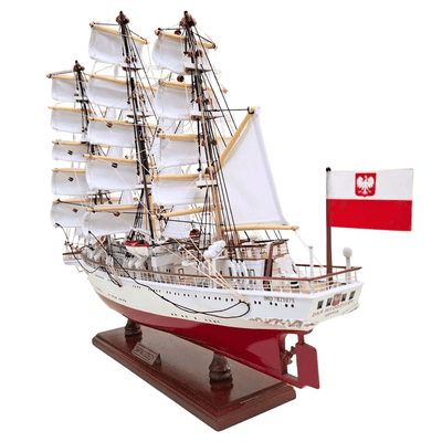 Exklusives Segelschiffmodell des Schiffs Dar Młodzieży XXL 71 cm, Möglichkeit zur Personalisierung durch Gravur