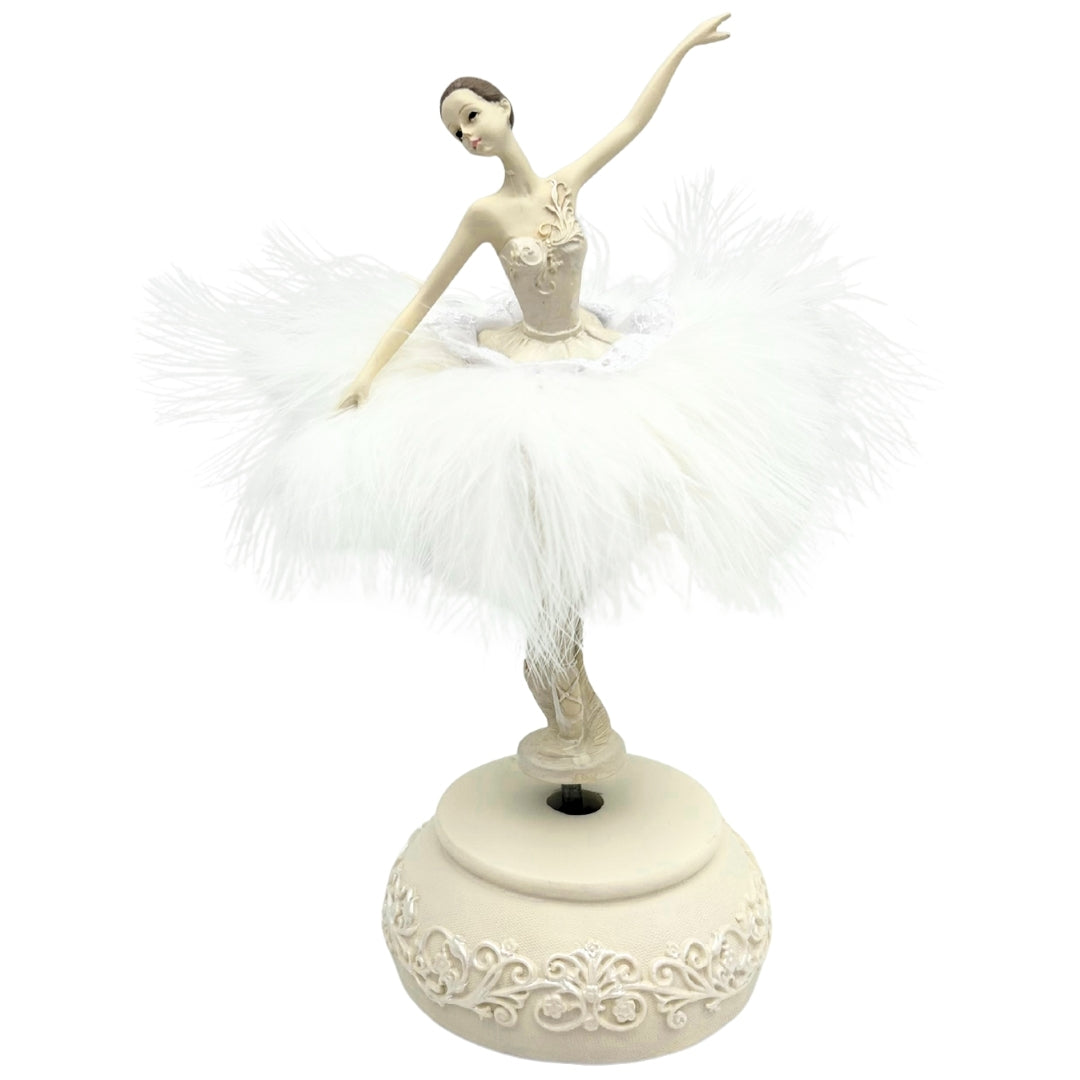 Spieluhr Ballerina Schneekönigin beweglich 23,5 cm mit Gravur