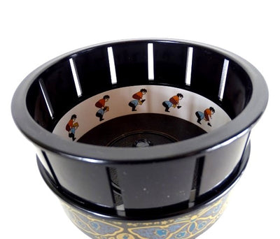 Zoetrop H68 – Filmprojektor aus dem 19. Jahrhundert mit personalisierbarer Gravur, ideal als Geschenk – Höhe 19 cm, klassisches Design zur Wohnraumdekoration