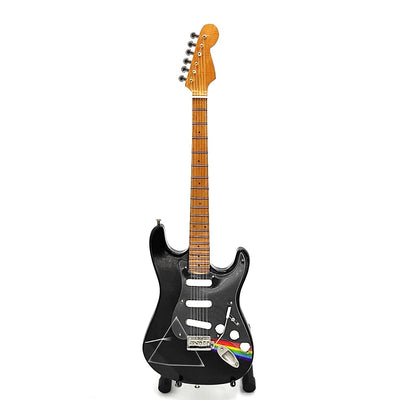 Mini-Gitarre Pink Floyd aus Mahagoniholz, handgefertigt, 27,5 cm, mit der Möglichkeit der Personalisierung durch Gravur, ideales Geschenk für Musikfans