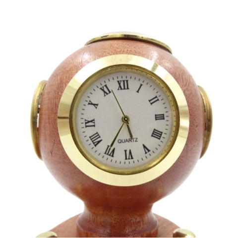 Kleiner Retro-Taucherhelm mit Uhr und Personalisierung