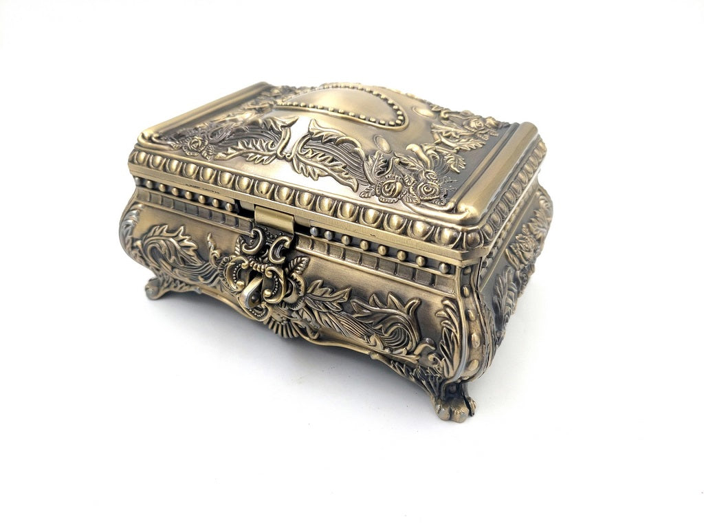 Goldene Metall-Schatulle 21-20L mit personalisierbarer Gravur
