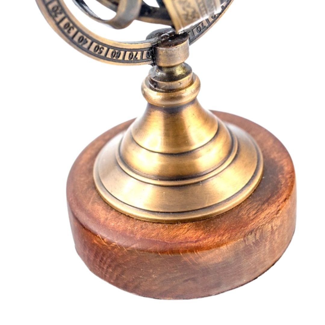 Sphärisches Astrolabium aus Messing 13cm mit Gravurmöglichkeit