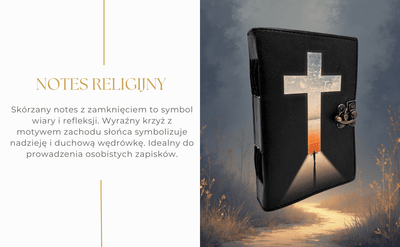 Leder-Notizbuch Religiöses Kreuz Gebetbuch mit Gravur