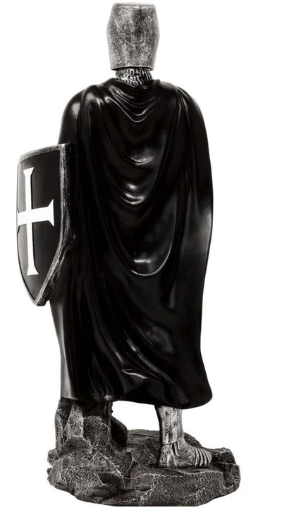 Ritter Kreuzritter aus Polyresin MC-23078 - 30 cm Figur mit Personalisierung durch Gravur