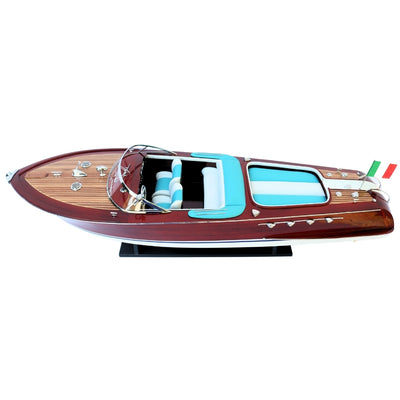 Exklusives Modell des Motorboots Riva Aquarama 87 cm mit Personalisierung durch Gravur