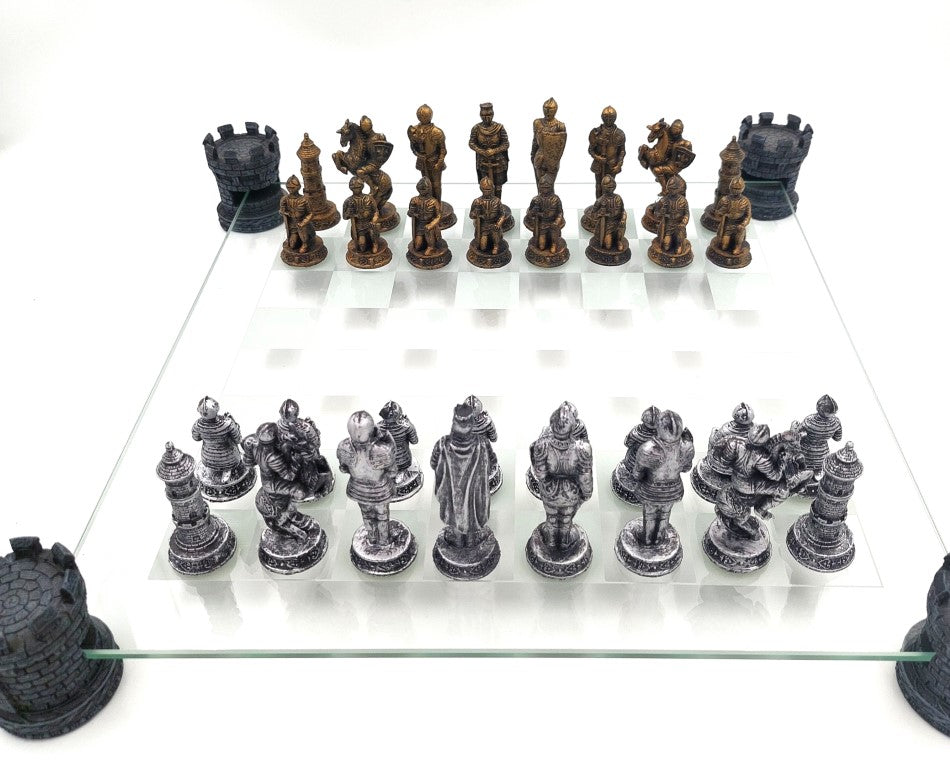 Ritter-Schach 42x42 cm mit Gravur