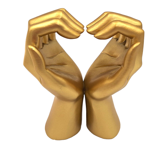 Goldene dekorative Glamour-Figur