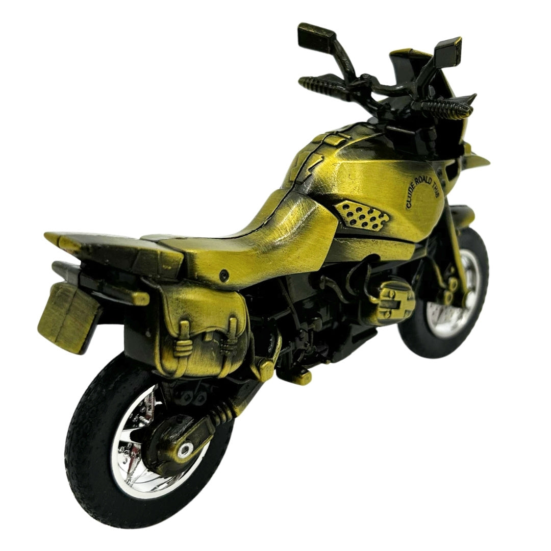 Metall-Motorradmodell HJ1 in Dunkelgrün mit personalisierbarer Gravur