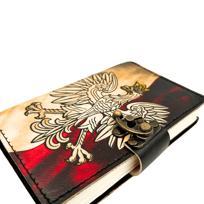 Leder-Notizbuch Polnischer Adler Patriotisch mit Gravur