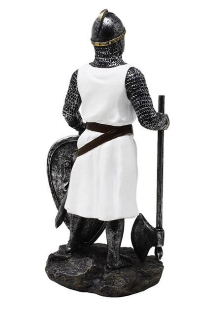 Figur Tempelritter 18,5 cm aus Polyresin mit Personalisierung durch Gravur
