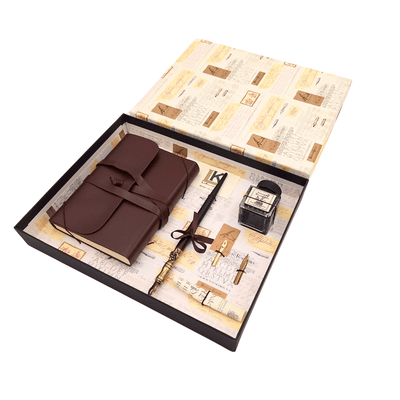 Exklusives Kalligrafie-Set mit Notizbuch  