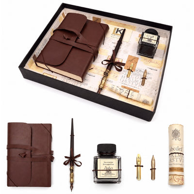 Exklusives Kalligrafie-Set mit Notizbuch  