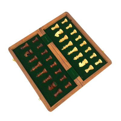 Magnetisches Holzschach 25x25 cm mit Gravurpersonalisierung