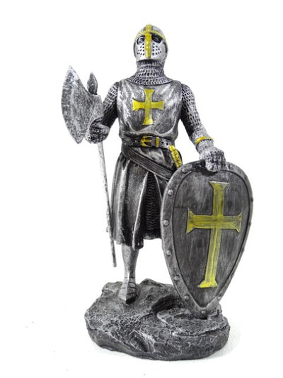 Ritterfigur - Kreuzritter 18 cm mit der Möglichkeit einer personalisierten Gravur