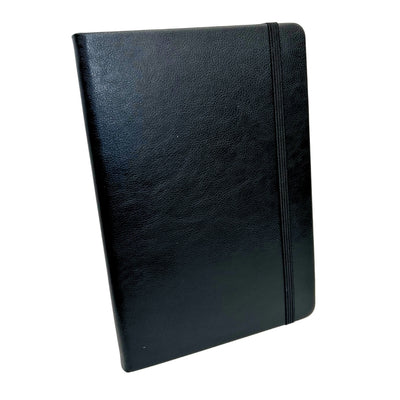 Elegantes Geschenkset Classico mit Personalisierung - Leder-Notizbuch A5, Regenschirm, Kugelschreiber, Visitenkartenetui und Schlüsselanhänger in ästhetischer Geschenkbox