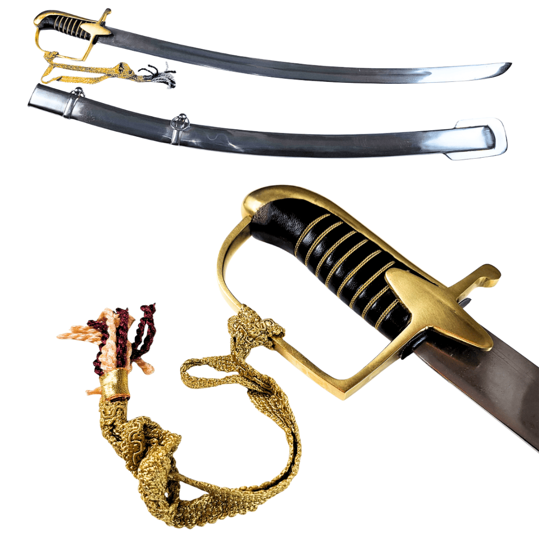 Polnische Kavalleriesäbel Modell 1921 „Radziwiłłówka“ - Replik mit Gravur-Personalisierung, elegantes Geschenk für Geschichtsfreunde, aus hochwertigem Stahl, Länge 95 cm