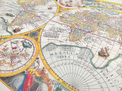 Weltkarte Orbis Terrarum 1594