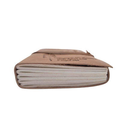 Retro Leder-Notizbuch mit Inschrift, 200 Seiten
