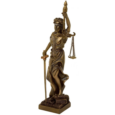 Figur Themis Göttin der Gerechtigkeit 20 cm mit Gravur-Personalisierung  