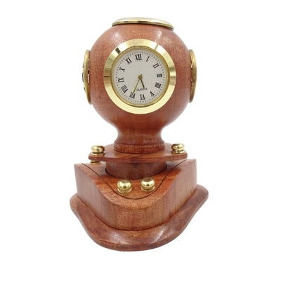 Kleiner Retro-Taucherhelm mit Uhr und Personalisierung