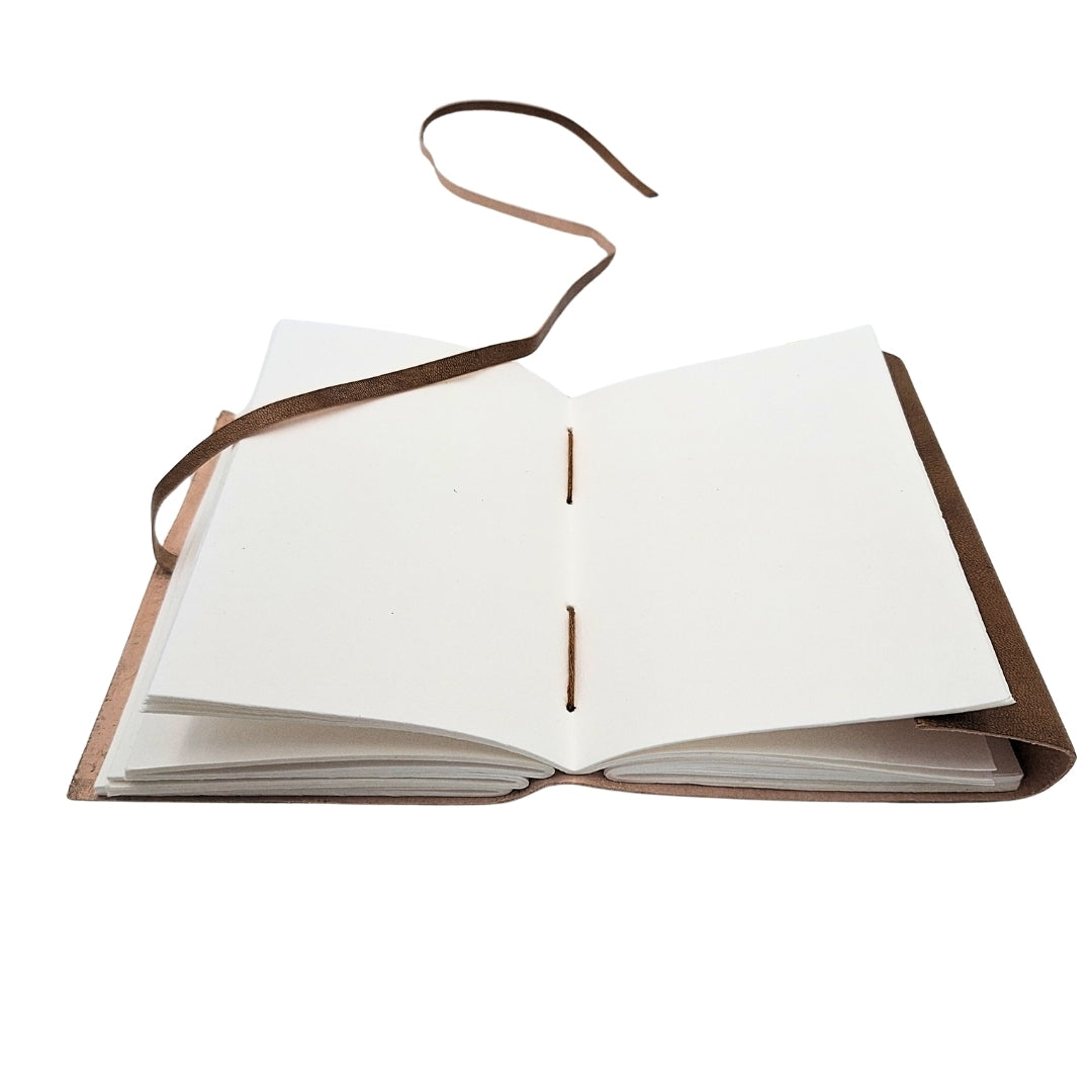 Retro Leder-Notizbuch mit Inschrift, 200 Seiten