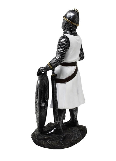 Figur Tempelritter 18,5 cm aus Polyresin mit Personalisierung durch Gravur