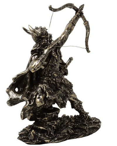 Dekorative Wikingerfigur MC-23142 mit der Möglichkeit einer personalisierten Gravur, Höhe 19,5 cm, Polyresin, ideal als Geschenk