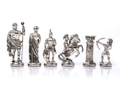Messing-Schachspiel Gold-Silber mit Gravur – exklusives Geschenk für besondere Anlässe – Maße 44x44 cm, Königshöhe 9,7 cm, handgefertigt, luxuriöse Materialien