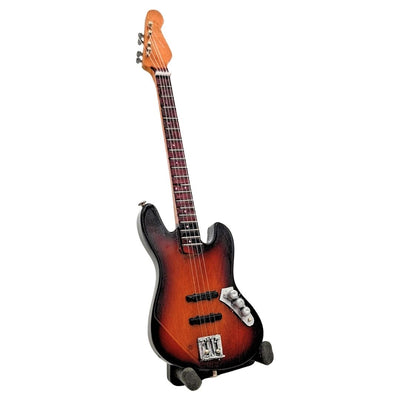 Dekorative Mini-Gitarre 15 cm auf Ständer mit Möglichkeit zur Personalisierung durch Gravur