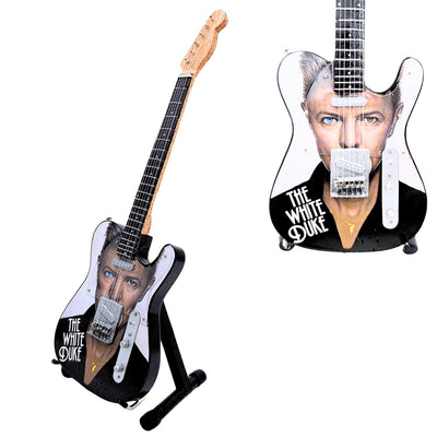 Mini-Sammlergitarre David Bowie MGT-8976 mit Gravur  