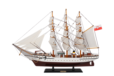 Modell des Segelschiffs Dar Pomorza 80 cm mit personalisierbarer Gravur