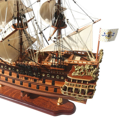 Luxuriöses Segelschiffmodell des Schiffs Soleil Royal 65cm - SOL6, Möglichkeit zur Personalisierung durch Gravur