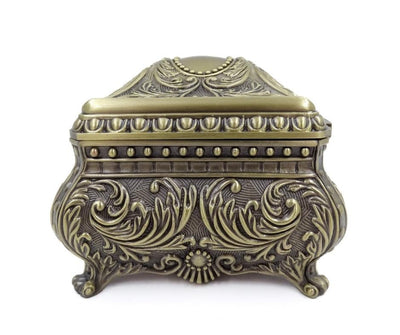Elegante dekorative Metallschatulle mit Gravur