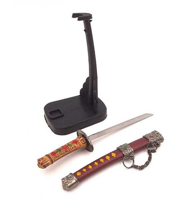 Katana - Brieföffner SW-199 mit der Möglichkeit einer personalisierten Gravur, ideal als Geschenk, Höhe 18 cm, dekorative Scheide im Set