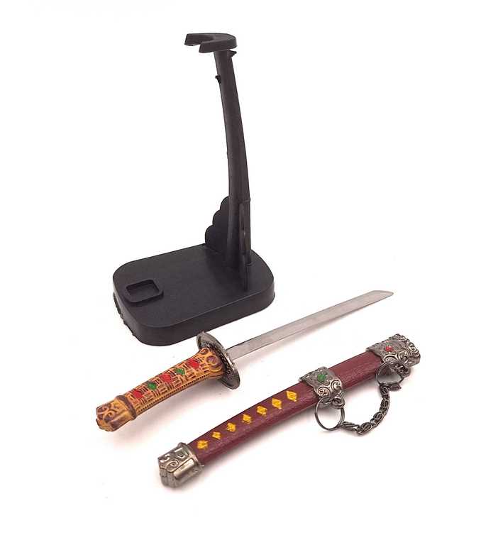 Katana - Brieföffner SW-199 mit der Möglichkeit einer personalisierten Gravur, ideal als Geschenk, Höhe 18 cm, dekorative Scheide im Set