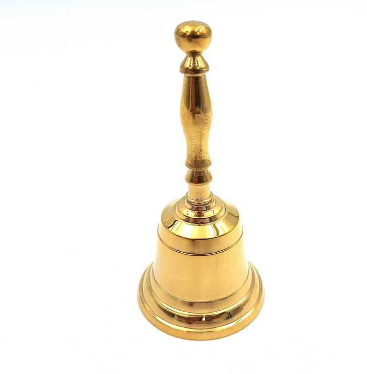 Messing-Handglocke, 11,5 cm, mit personalisierbarer Gravur