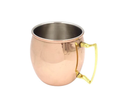 Kupferbecher aus Edelstahl 304 500 ml mit Gravur-Personalisierung - Ideal als Geschenk - Höhe 13,5 cm, Kupferfarbe, Modell MM7012