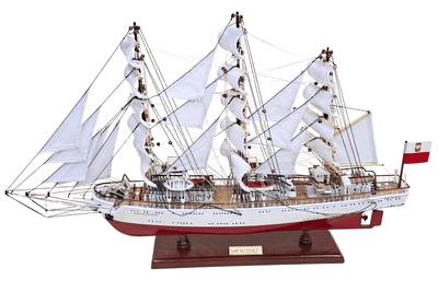 Exklusives Segelschiffmodell des Schiffs Dar Młodzieży XXL 71 cm, Möglichkeit zur Personalisierung durch Gravur