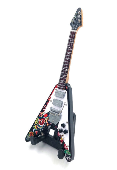 Mini-Gitarre 15 cm Jimmy Hendrix mit Gravurmöglichkeit zur Personalisierung