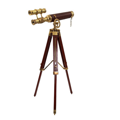 Messing-Teleskop auf Dreibein 57 cm mit Gravurpersonalisierung